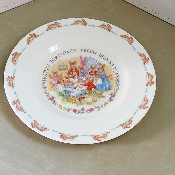 Royal Doulton-Bunnykins 8" Bone China 'Happy Birthday' Collectors Plate - Picture 3 of 5